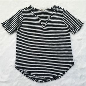 Like New Madewell Blue and White Striped Top